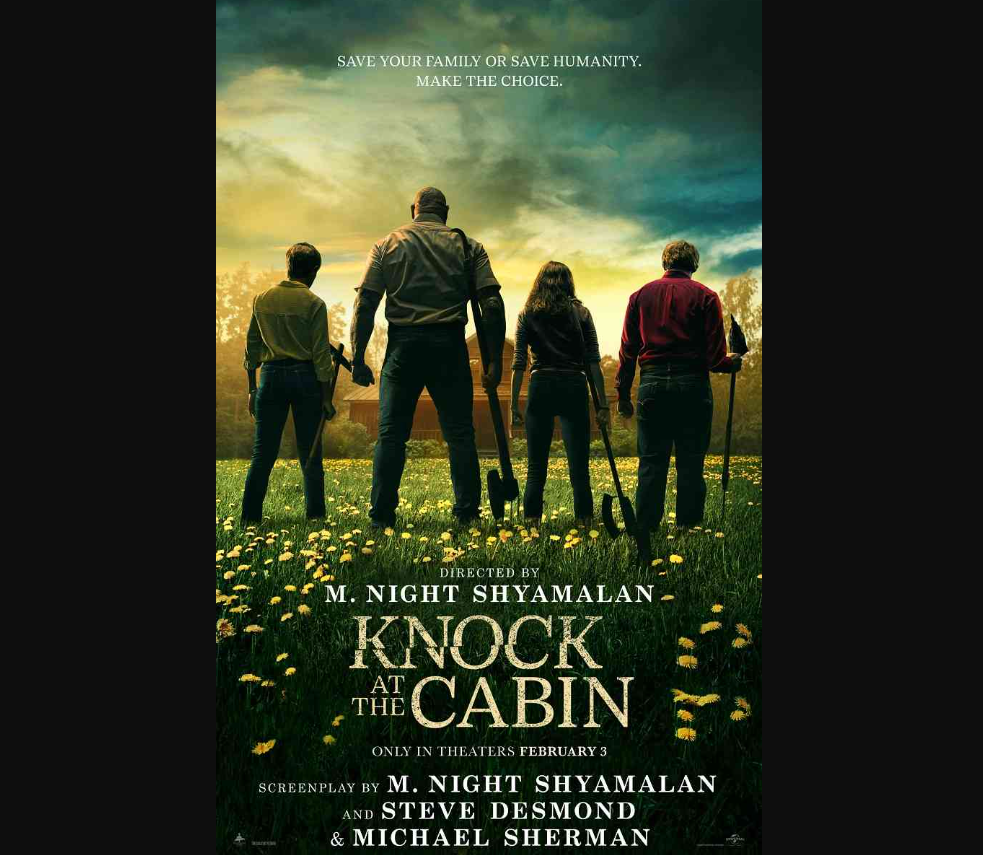 Sinopsis Film Knock at the Cabin (2023): Keluarga yang Disandera Kelompok Bersenjata