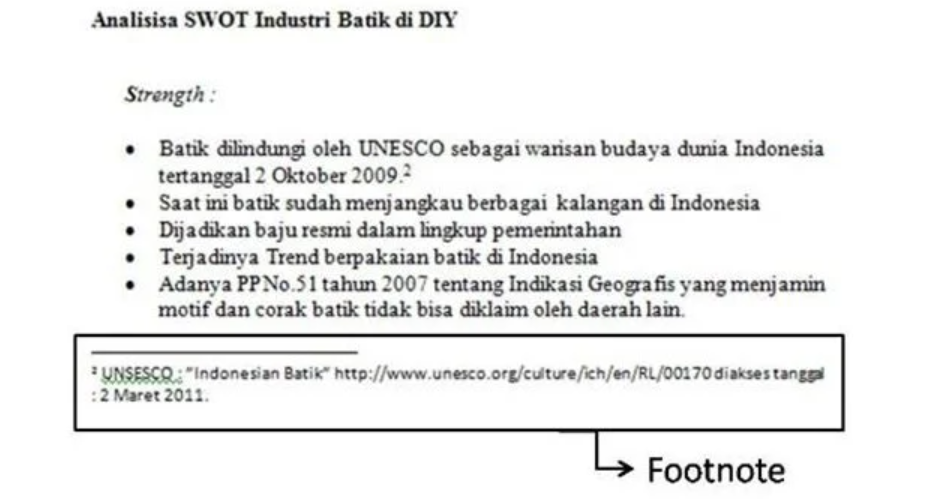 Cara Bikin Footnote dari Jurnal