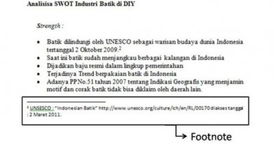 Cara Bikin Footnote dari Jurnal