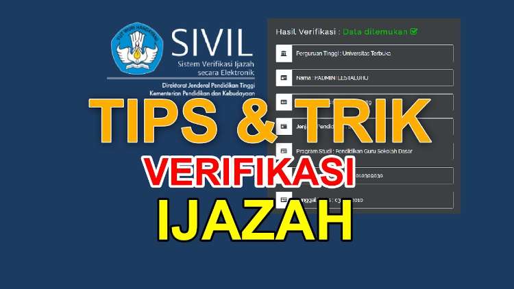 3 Cara Verifikasi Ijazah Asli (SD, SMP, SMA dan Kuliah)