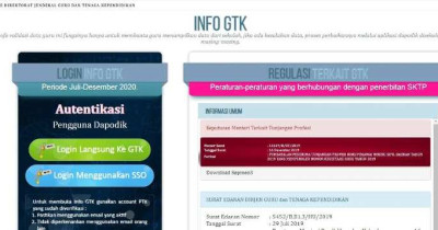 Mau Cek GTK / Infonya Melalui Website? Ini Tutorial Lengkapnya