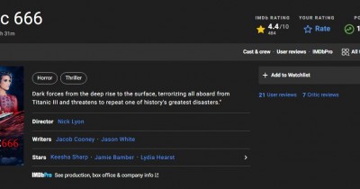 Sinopsis Film Titanic 666 (2022): Bukan tentang cinta, Tapi Thriller