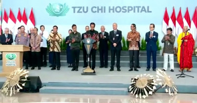 Hadiri Persemian Tzu Chi Hospital, Jokowi Minta Masyarakat Stop Berobat ke Luar Negeri