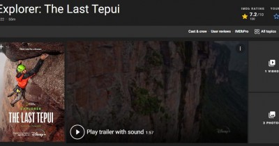 Sinopsis Film Explorer The Last ﻿Tepui (2022): Petualangan Pemanjat Tebing
