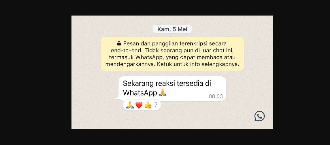 Cara React di WhatsApp, Fitur Emoji baru dari WA