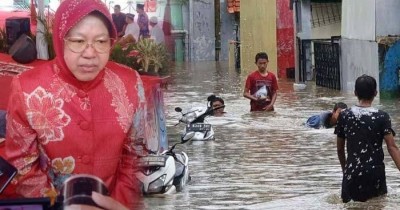 9 Fakta Banjir Surabaya hingga Bikin Tri Rismaharini Turun Langsung ke Lapangan