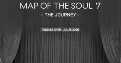 Album BTS Map of The Soul: 7 - The Journey 'Sold Out' di Tower Records Shibuya