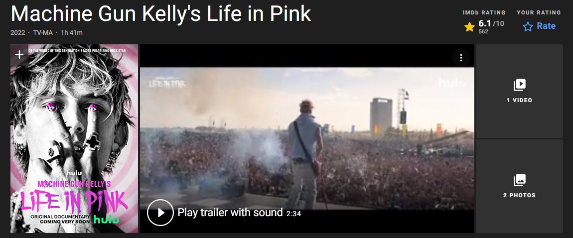 Sinopsis Film Machine Gun Kellys Life in Pink (2022): Kisah Rapper MGK