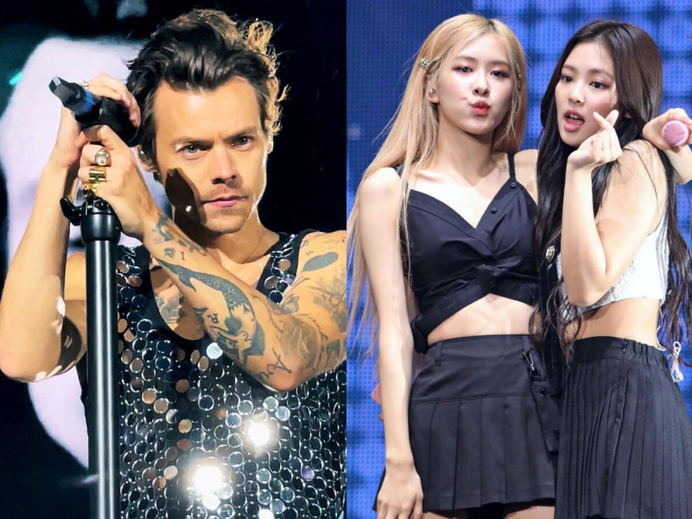 Netizen Korea membahas Harry Styles terlihat di restoran direkomendasikan BLACKPINK