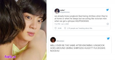 Potret Jungkook Peluk Jin 'Shirtless', ARMY BTS Auto Mupeng