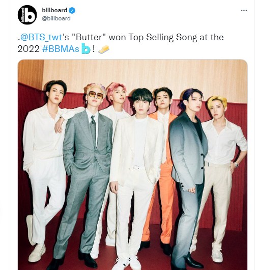 BTS Billboard Music Awards 2022
