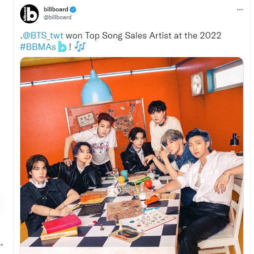 BTS Billboard Music Awards 2022